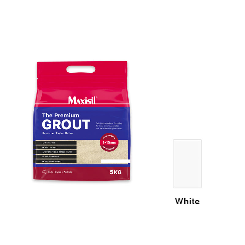 Maxisil Premium Grout - WHITE 5KG