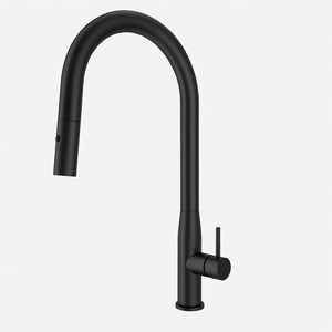 C-1SKMB Navona Carysil Slim Matte Black Pull Out Kitchen Mixer