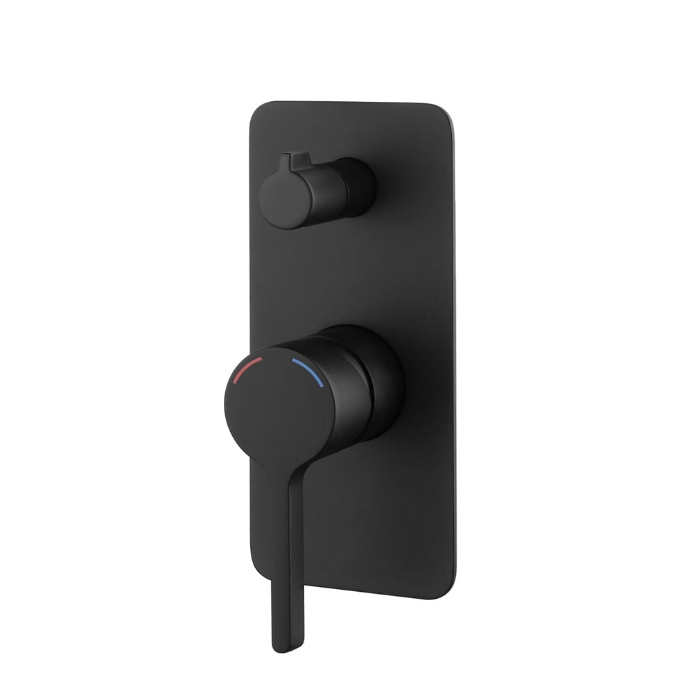 WT 6509MK KENZO Shower Mixer with Diverter in Matte Black
