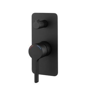 WT 6509MK KENZO Shower Mixer with Diverter in Matte Black