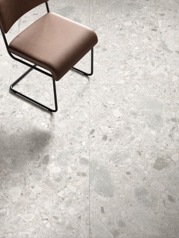 DSS Tile MG0001	VERONA WHITE TERRAZZO MATT RECTIFIED 600X600MM TZ6001