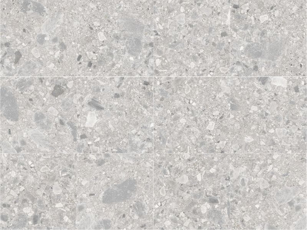 DSS Tile MG0002	VERONA SILVER TERRAZZO MATT RECTIFIED 600X600MM TZ6002