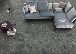 DSS Tile MG0004	VERONA CHARCOAL TERRAZZO MATT RECTIFIED 600X600MM TZ6004