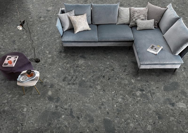 DSS Tile MG0004	VERONA CHARCOAL TERRAZZO MATT RECTIFIED 600X600MM TZ6004