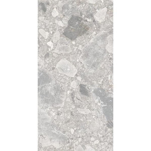 DSS Tile MG0008	VERONA SILVER TERRAZZO MATT RECTIFIED 300X600MM TZ6302