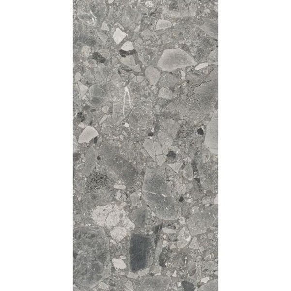 DSS Tile MG0009	VERONA DARK GREY TERRAZZO MATT RECTIFIED 300X600MM TZ6303