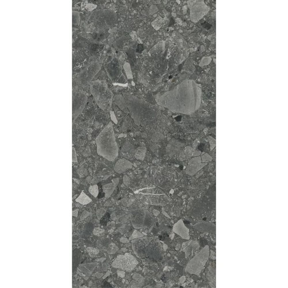 DSS Tile MG0010	VERONA CHARCOAL TERRAZZO MATT RECTIFIED 300X600MM TZ6304