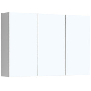 MIRO 120P BELLA Pencil Edge Mirror Shaving Cabinet Gloss White 1200x750x130mm