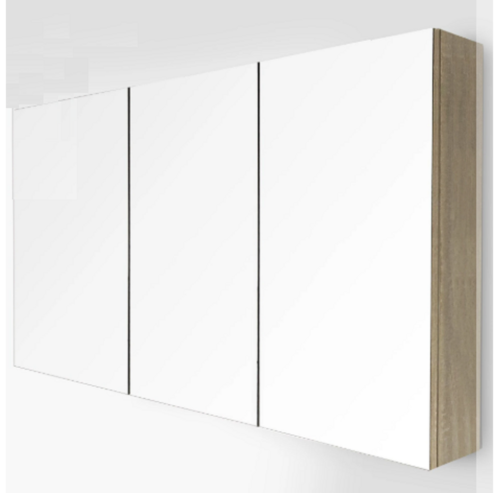 MIRO NUTRO120	NUTRO Light Oak Mirror Shaving Cabinet 1200x750x130mm