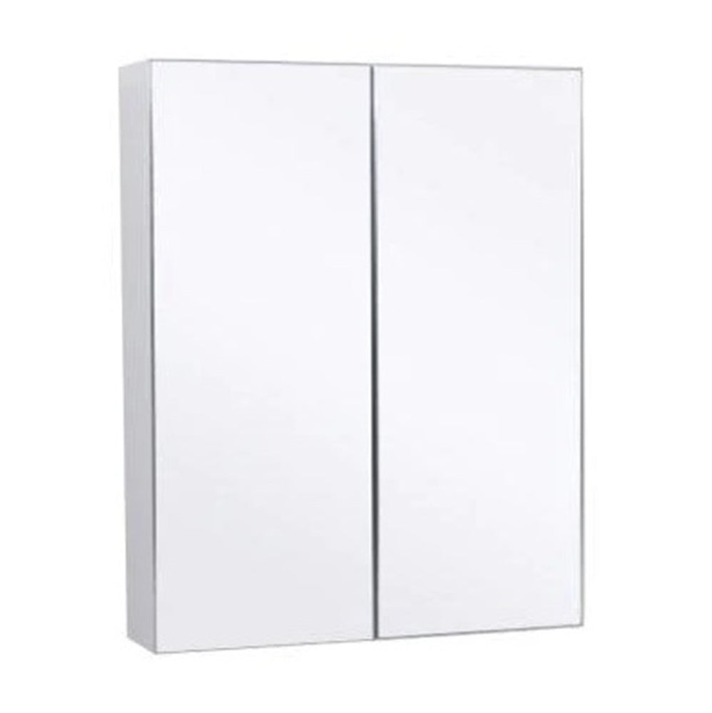 MIRO 60P BELLA Pencil Edge Mirror Shaving Cabinet Gloss White 600x750x130mm
