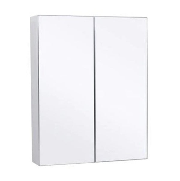 MIRO 60P BELLA Pencil Edge Mirror Shaving Cabinet Gloss White 600x750x130mm