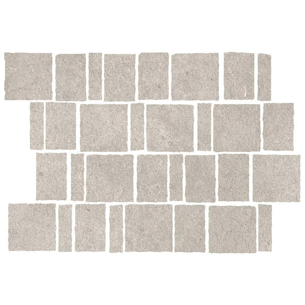 VICTILES Tile MIS061  STM03PNCMOS MISTO STONE GREY MATT TUMBLED MOSAIC 296X396