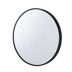 TSI Vanities T-800MRB 800*40MM ROUND BLACK ALUMINIUM WALL MIRROR