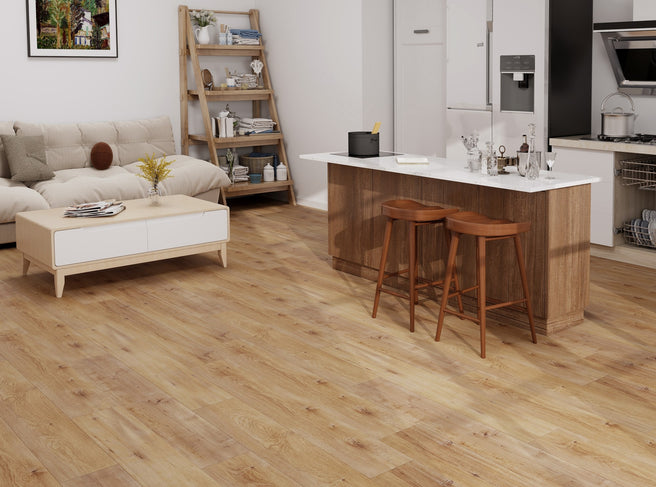 MTF Water resistant Laminate Flooring 1216x190x12mm - Towny Oak