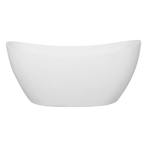 Evie EBT1660MW Free Standing Bathtub Matte White Non Overflow 1660*780*690mm