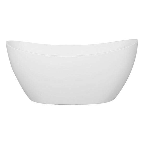 Evie EBT1660MW Free Standing Bathtub Matte White Non Overflow 1660*780*690mm