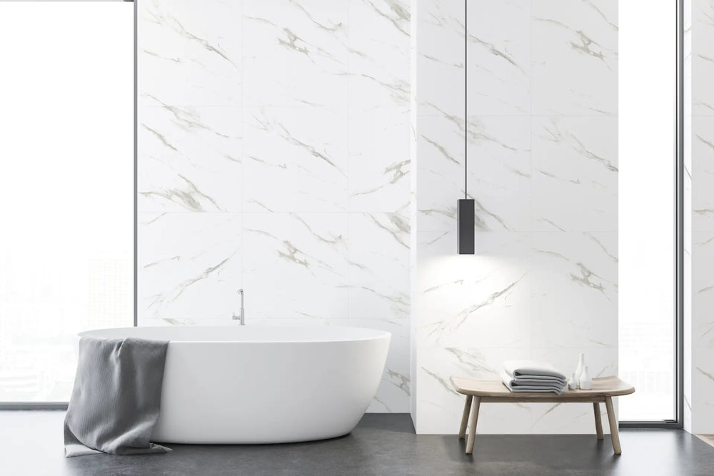 Mamic Grigio Polished Marble Tile 600x600