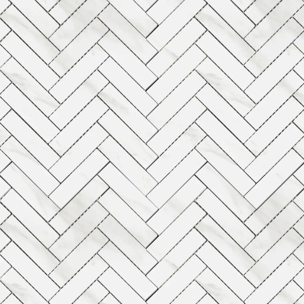 Mamic Grigio Matt Herringbone Mosaic Tile 20x100