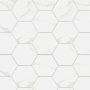 Mamic Grigio Matt Hexagon Mosaic Tile 100x100