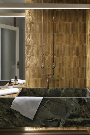 VL Tile Marazzi Modernista Lume Beige Lux Gloss Subway Tile 60x240mm