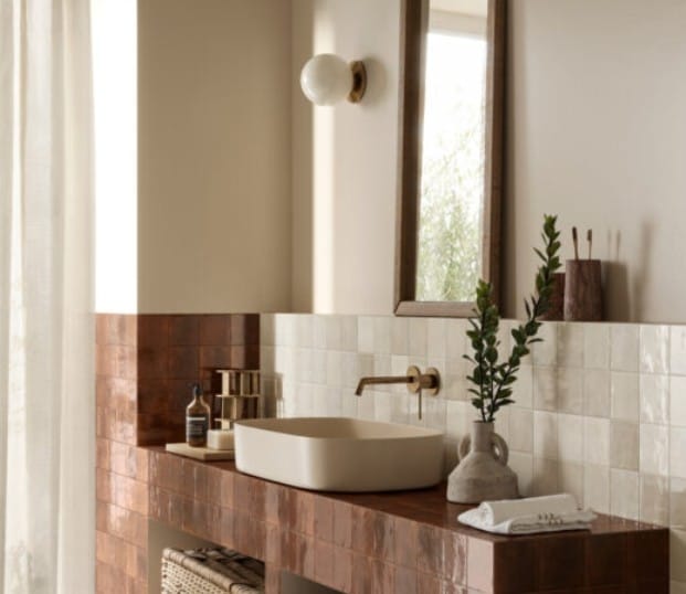 Marazzi Modernista Lume Bone Lux Gloss Subway Tile 60x240mm