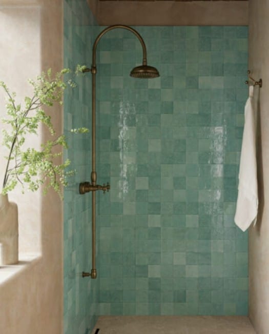 Marazzi Modernista Lume Turquoise Lux Gloss Subway Tile 60x240mm