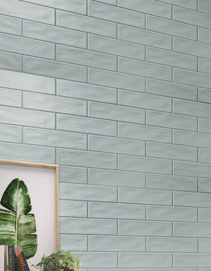 STI Tile Marlow Ocean Blue Gloss Subway Tile 75x300mm