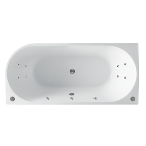 Noveen Bathtubs MILAN Spa Left Corner Bathtub 1500mm (Long) x 750mm (Wide) x 600mm (Height)