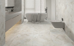 Darth Industries Tile Monet White Matt Stone Look Tile 600x600mm
