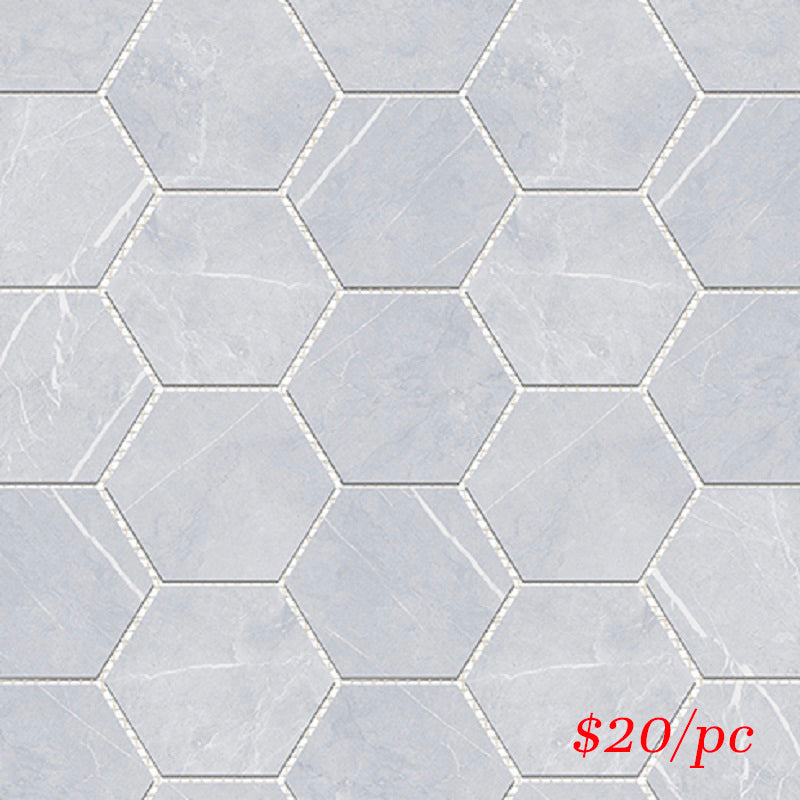 BRABIAHEX BRACCA BIANCO HEXAGON 100X100MM (292X252MM)
