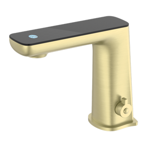 CLAUDIA SENSOR MIXER WITH BLACK TOP DISPLAY BRUSHED GOLD (NR222101BG)