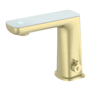 CLAUDIA SENSOR MIXER WITH WHITE TOP DISPLAY BRUSHED GOLD (NR222102BG)