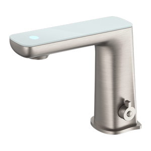 CLAUDIA SENSOR MIXER WITH WHITE TOP DISPLAY BRUSHED NICKEL (NR222102BN)