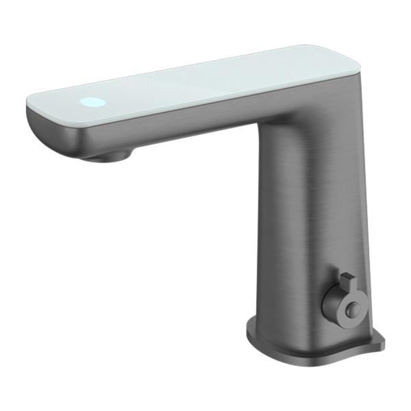 CLAUDIA SENSOR MIXER WITH WHITE TOP DISPLAY GUN METAL (NR222102GM)