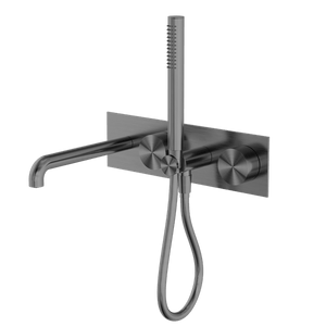 KARA PROGRESSIVE SHOWER SYSTEM WITH SPOUT 230/250MM GUN METAL