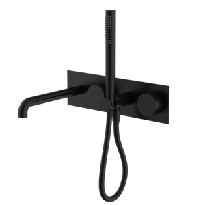 KARA PROGRESSIVE SHOWER SYSTEM WITH SPOUT 230/250MM MATTE BLACK