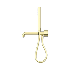 Nero Showers KARA PROGRESSIVE SHOWER SYSTEM WITH SPOUT 230/250MM BRUSHED GOLD