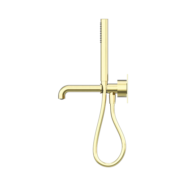 Nero Showers KARA PROGRESSIVE SHOWER SYSTEM WITH SPOUT 230/250MM BRUSHED GOLD