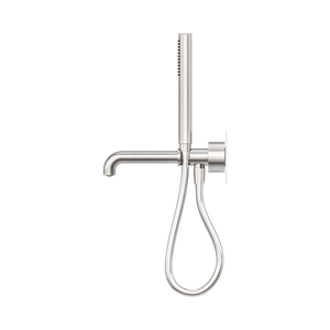 Nero Showers KARA PROGRESSIVE SHOWER SYSTEM WITH SPOUT 230/250MM BRUSHED NICKEL