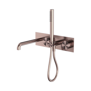 Nero Showers KARA PROGRESSIVE SHOWER SYSTEM WITH SPOUT 230/250MM BRUSHED BRONZE