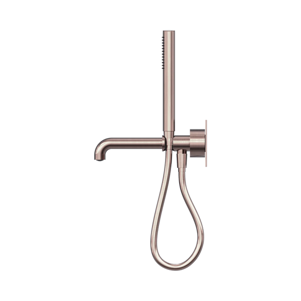 Nero Showers KARA PROGRESSIVE SHOWER SYSTEM WITH SPOUT 230/250MM BRUSHED BRONZE