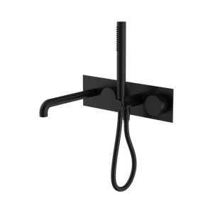 Nero Showers KARA PROGRESSIVE SHOWER SYSTEM WITH SPOUT 230/250MM MATTE BLACK