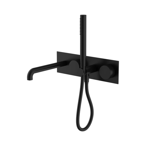 Nero Showers KARA PROGRESSIVE SHOWER SYSTEM WITH SPOUT 230/250MM MATTE BLACK