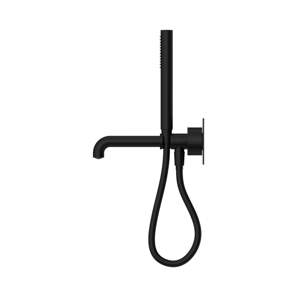 Nero Showers KARA PROGRESSIVE SHOWER SYSTEM WITH SPOUT 230/250MM MATTE BLACK