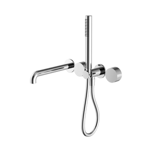 Nero Showers KARA PROGRESSIVE SHOWER SYSTEM SEPARATE PLATE WITH SPOUT 230/250MM CHROME