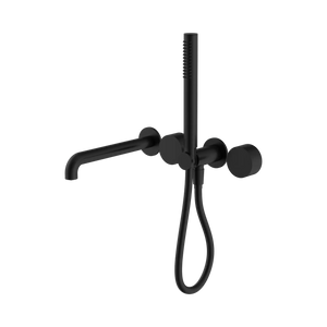 Nero Showers KARA PROGRESSIVE SHOWER SYSTEM SEPARATE PLATE WITH SPOUT 230/250MM MATTE BLACK