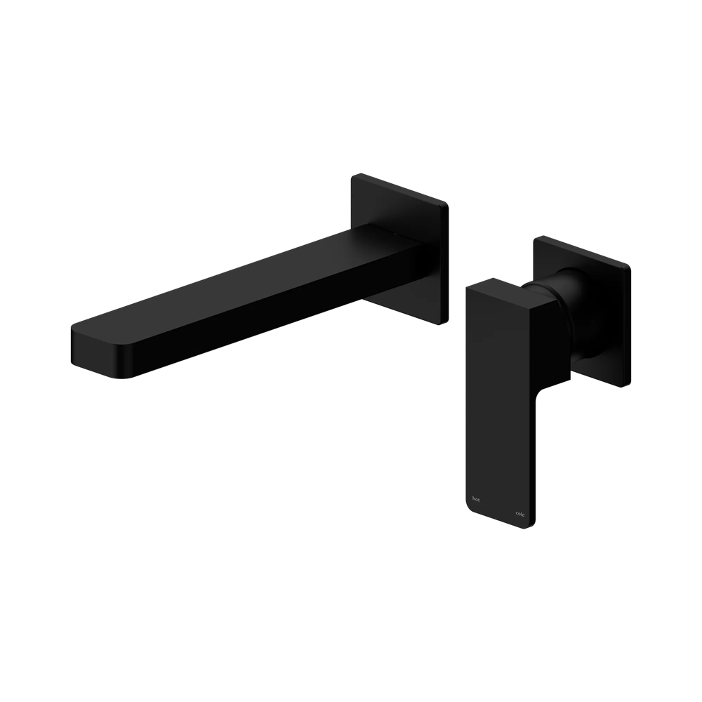 Celia Wall Basin/Bath Mixer Separate Back Plate Matte Black (NR301510bMB)