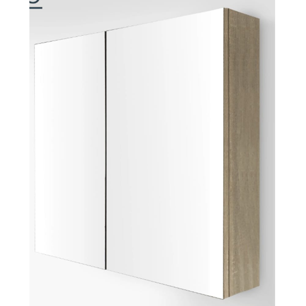 ZENMO Vanities NUTRO Light Oak Mirror Shaving Cabinet 750x750x130mm