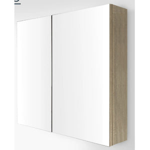 ZENMO Vanities NUTRO Light Oak Mirror Shaving Cabinet 750x750x130mm
