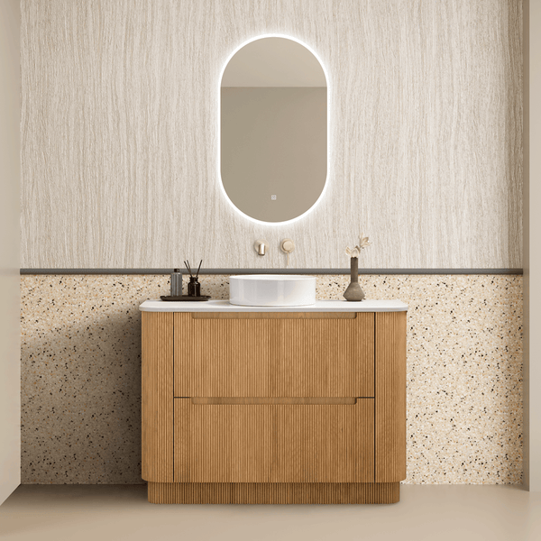 Noveen Vanities Oakmere 1200mm Solid Oak Freestanding Vanity
